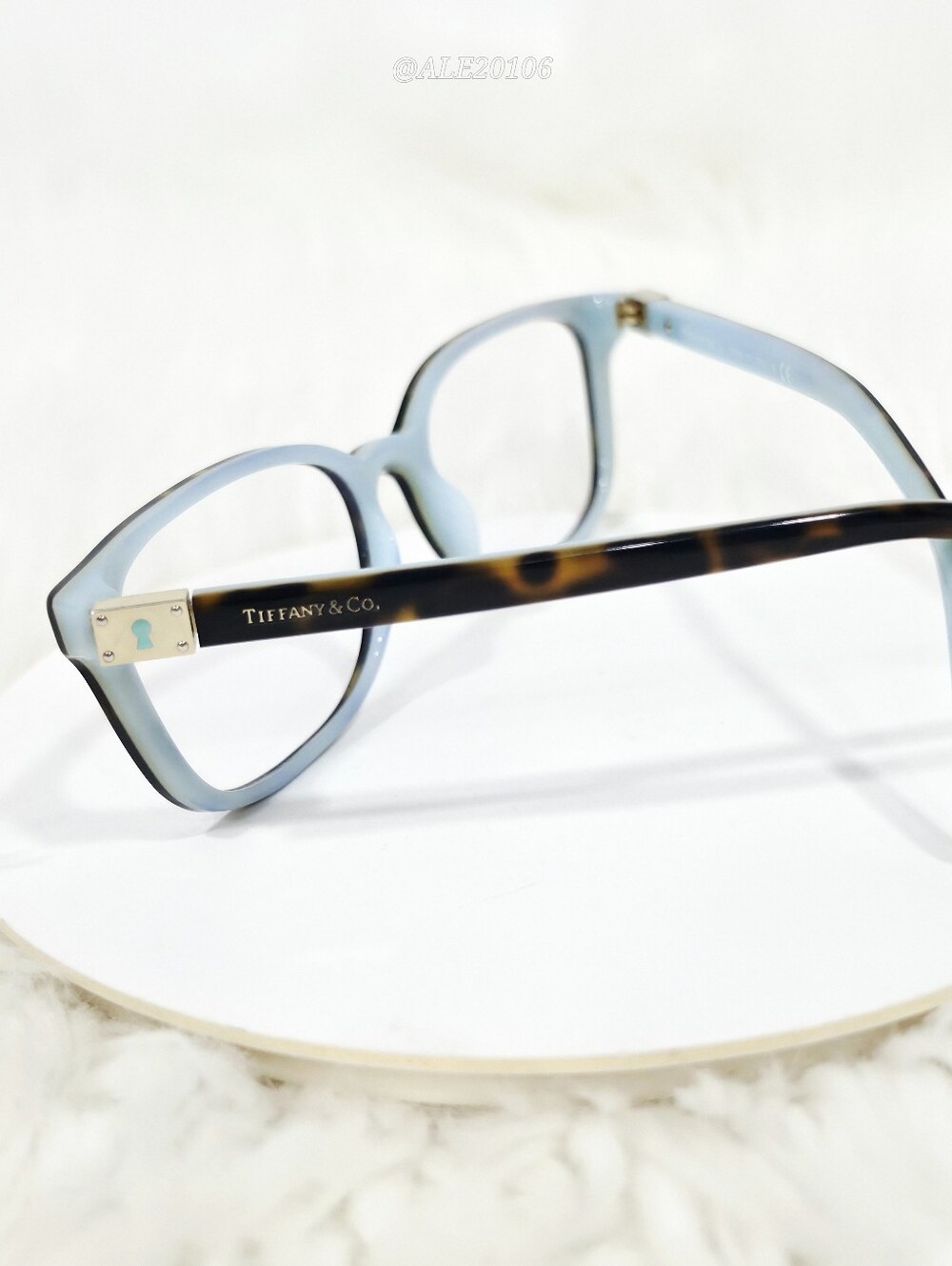 Tiffany & Co TF2094 Blue Tortoise Prescription Eyeglass Frames - Picture 9 of 11
